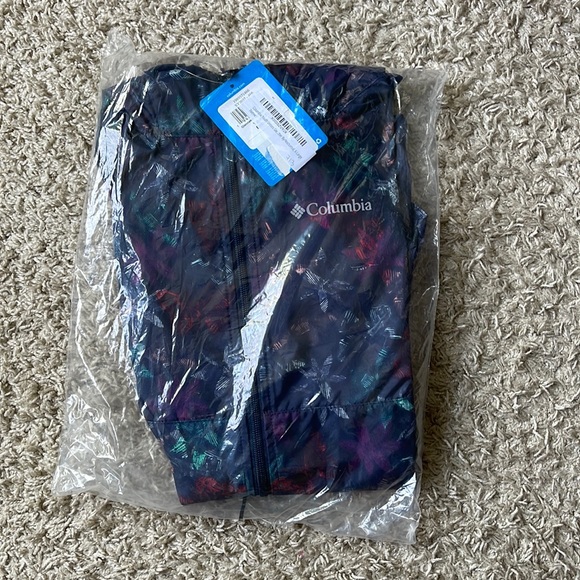 NWT Columbia Kids' Glennaker Springs Jacket Nocturnal Flutter By/Nocturnal SZ XL - Picture 2 of 8